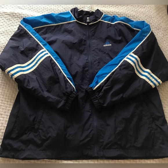 adidas Other - Vintage adidas Blue Windbreaker Jacket Size XL - Measurements in Pictures